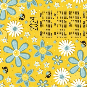 2024 Busy Bee Tea Towel Calendar