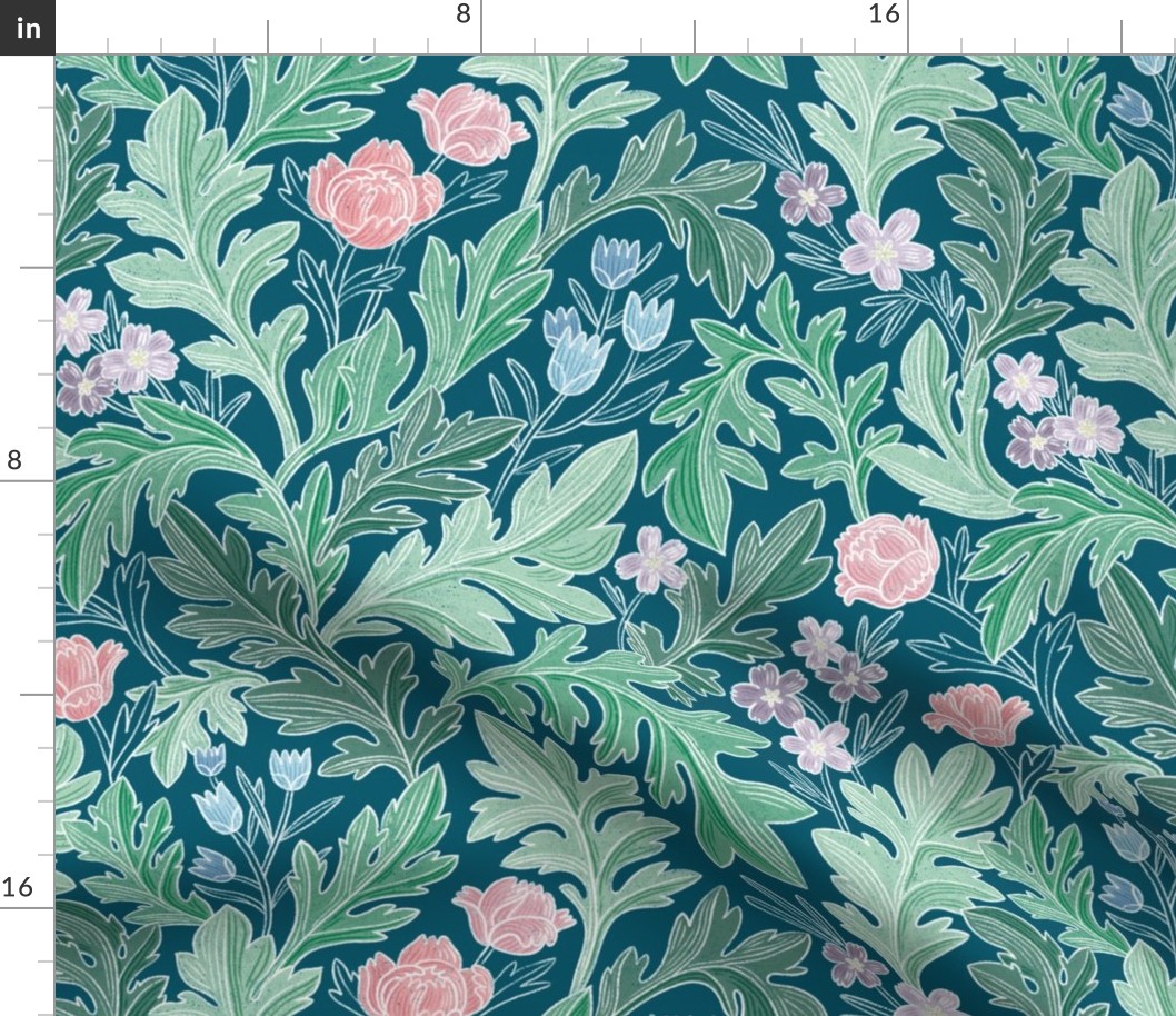 Victorian vintage floral pattern