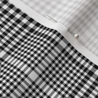 Prince of Wales check #2, 5" repeat, black and white