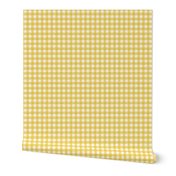 Yellow Gold Check Gingham Plaid Buffalo Traditional _ Miss Chiff Designs  