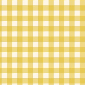 Yellow Gold Check Gingham Plaid Buffalo Traditional _ Miss Chiff Designs  
