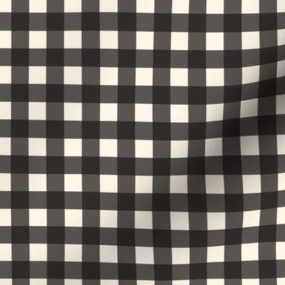 Black Cream Off White Buffalo Check Gingham Plaid Traditional _ Miss Chiff Designs 