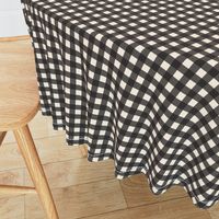 Black Cream Off White Buffalo Check Gingham Plaid Traditional _ Miss Chiff Designs 