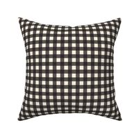 Black Cream Off White Buffalo Check Gingham Plaid Traditional _ Miss Chiff Designs 