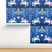 1 Pegasus winged unicorns pegacorns glitter sparkles stars universe galaxy night purple  gems jewels diamonds gold chandeliers candles ballrooms streamers blue violet pink harlequin floor topaz hearts amethyst crystals bubbles kawaii adorable cute horses 