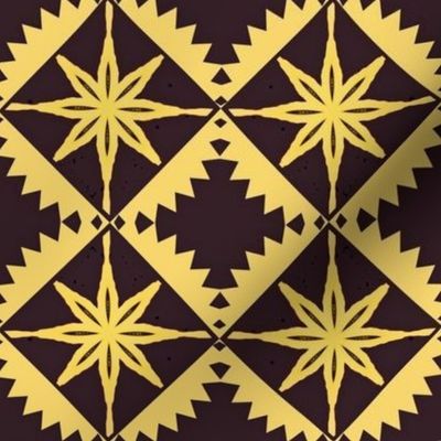 Yellow Star Aztec Tiles