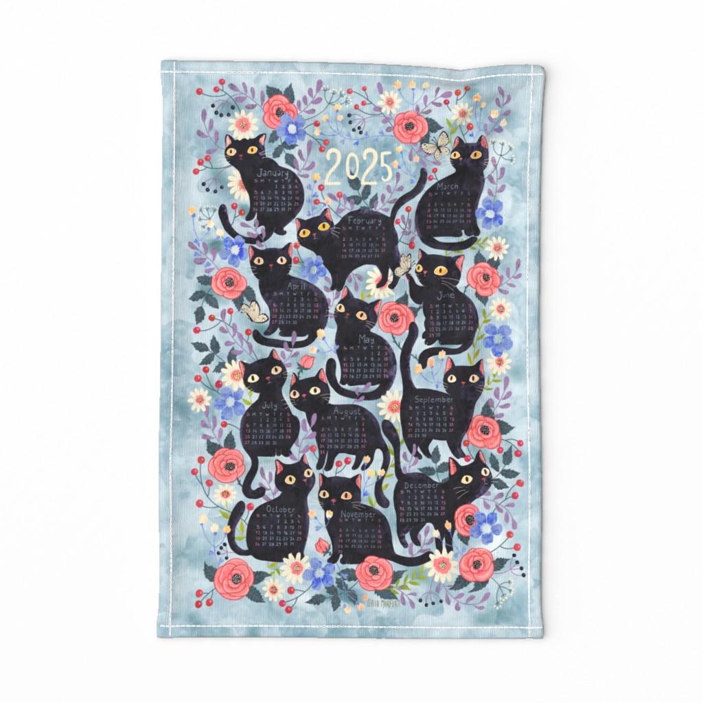 cat-calendar-teatowel-blue