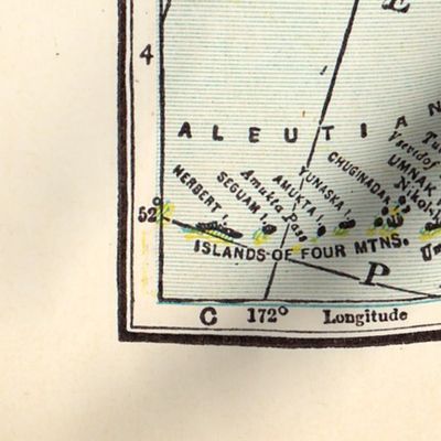 Vintage Alaska State Map