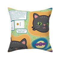 Sew Your Own Halloween Black Cat Pillow