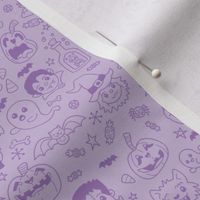 Halloween Doodles on Purple
