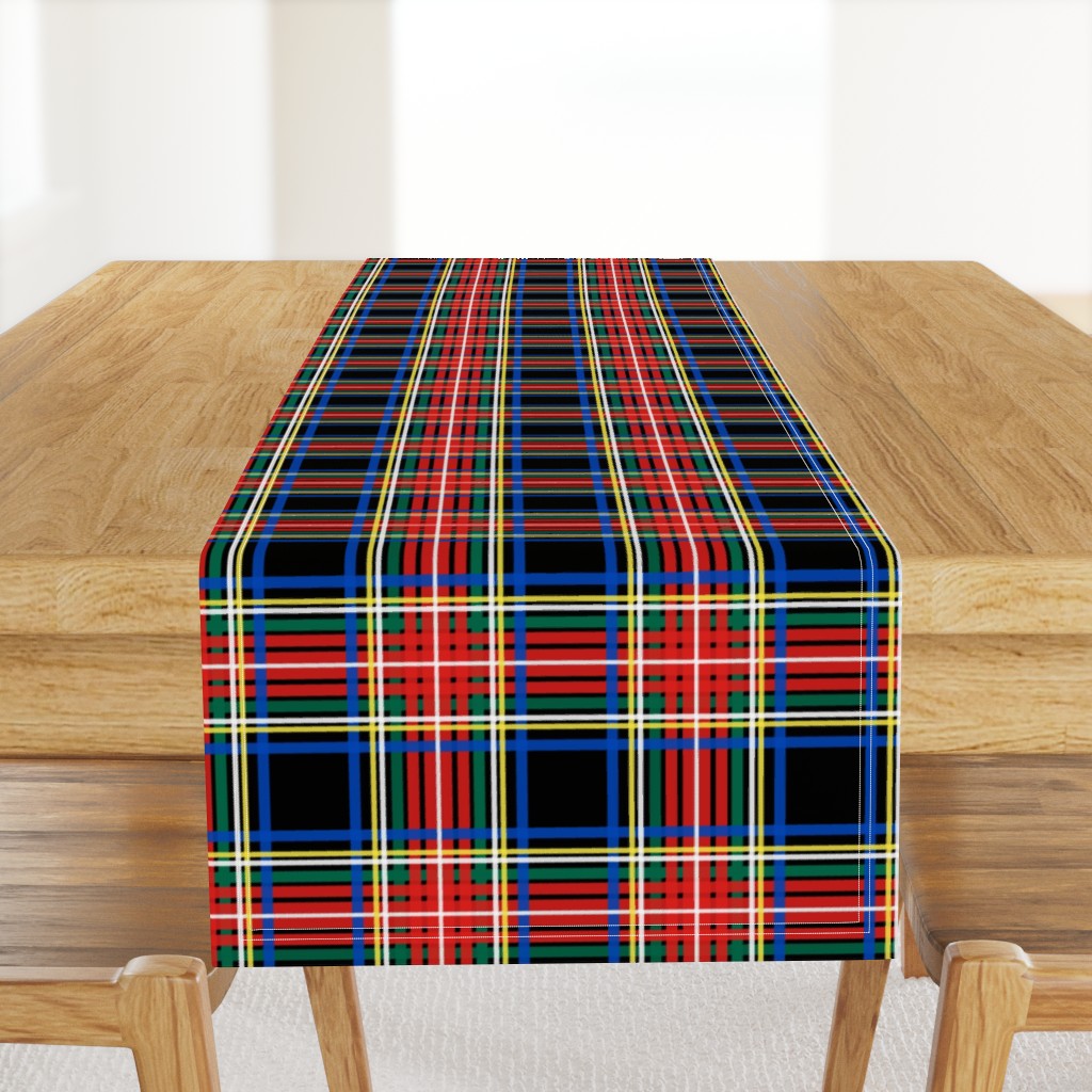 Minimalist Black Stewart Tartan 