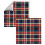 Minimalist Black Stewart Tartan 