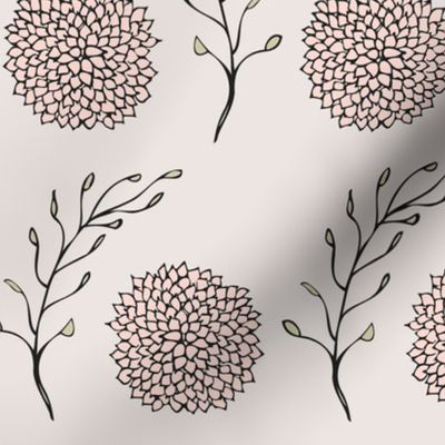 Vintage Floral Pattern Blush