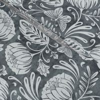 Arabella - Damask Slate Gray