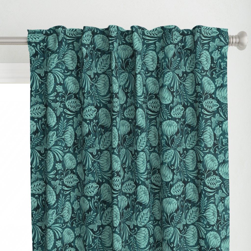 Arabella - Damask Aqua