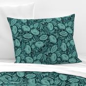 Arabella - Damask Aqua