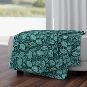 Arabella - Damask Aqua