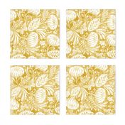 Arabella - Damask Mustard Yellow