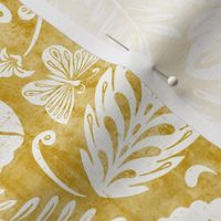 Arabella - Damask Mustard Yellow