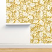 Arabella - Damask Mustard Yellow