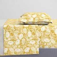 Arabella - Damask Mustard Yellow