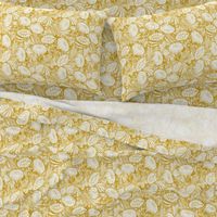 Arabella - Damask Mustard Yellow