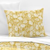 Arabella - Damask Mustard Yellow