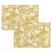 Arabella - Damask Mustard Yellow