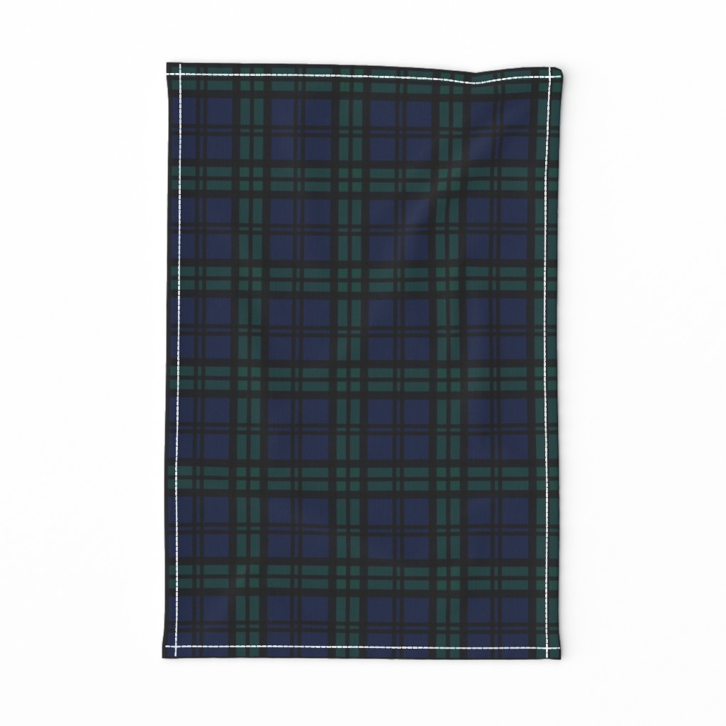 Minimalist Black Watch Tartan Modern