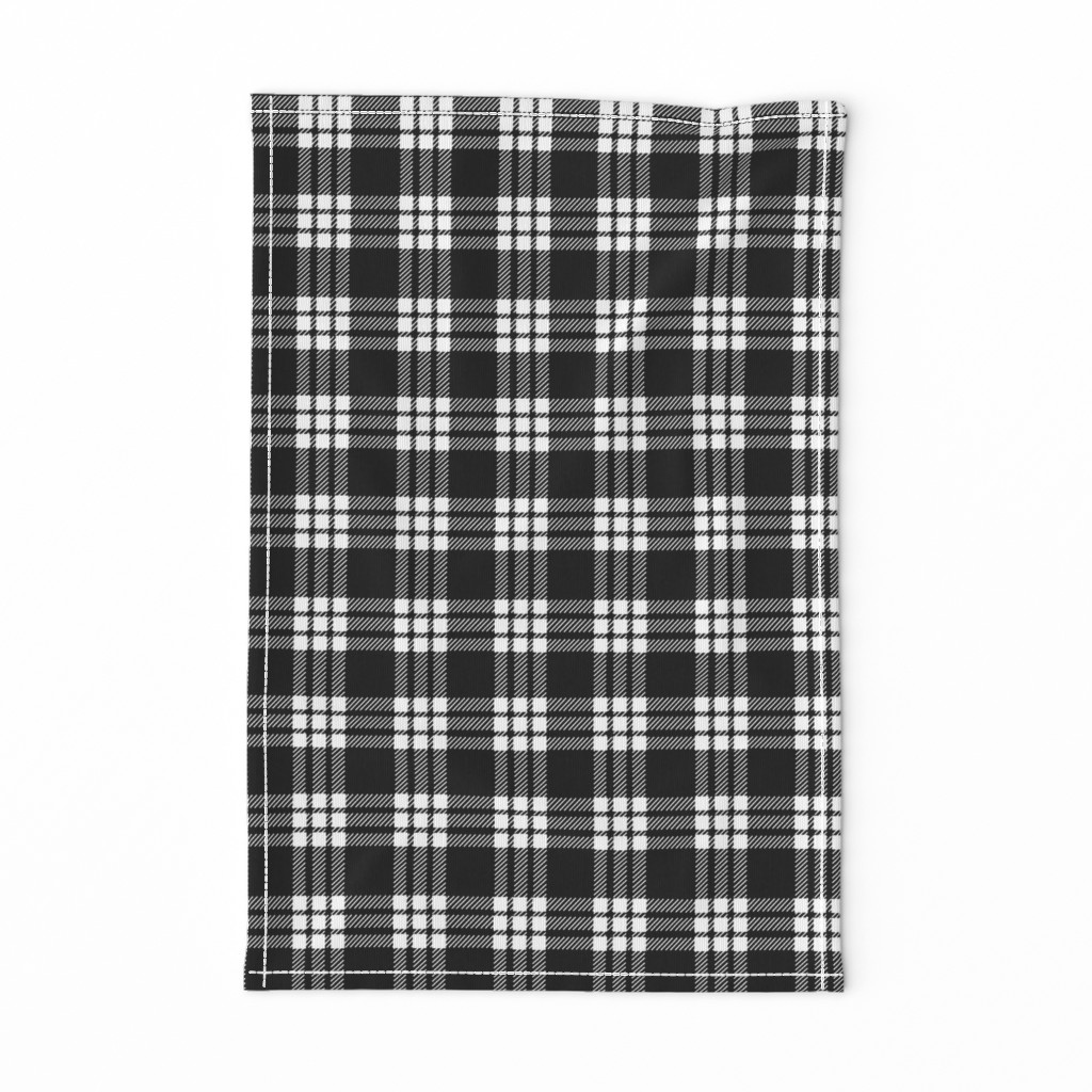 MacFarlane Black + White Tartan Modern