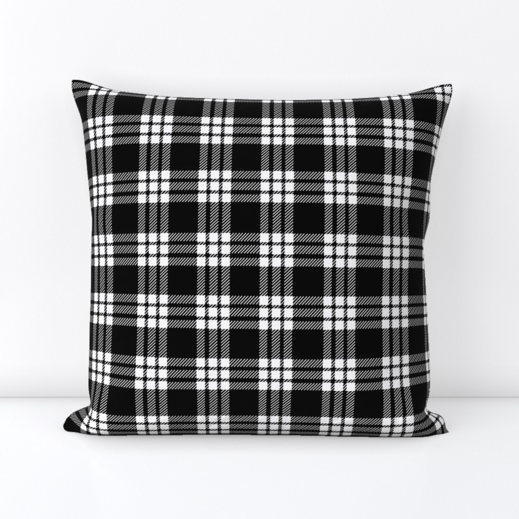 MacFarlane Black + White Tartan Modern