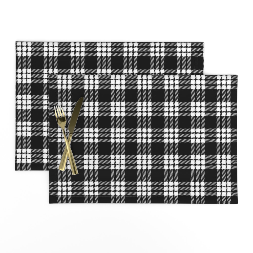 MacFarlane Black + White Tartan Modern