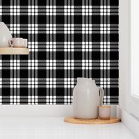 MacFarlane Black + White Tartan Modern