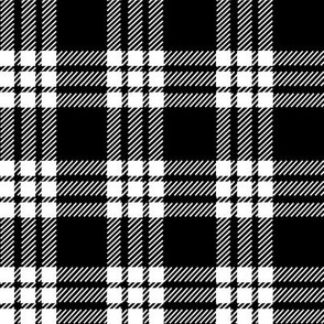 MacFarlane Black + White Tartan Modern