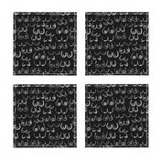 boob fabric - black and white boob design, feminine, feminist, lady, black and white fabric