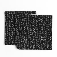 boob fabric - black and white boob design, feminine, feminist, lady, black and white fabric