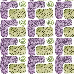 Watercolor symmetric pattern
