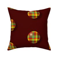 BN12 - LG - Summer Romp Plaid Polka Dots on Rust 