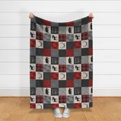 Adventure Awaits Quilt- Red,Black And grey - RO