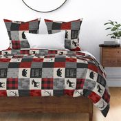 Adventure Awaits Quilt- Red,Black And grey - RO