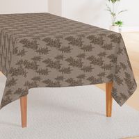 Evergreen Trees on Linen - mocha - RO