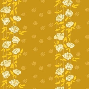 Yellow Peony Garland