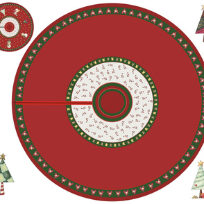 Ready to embroider blank Christmas Snowman tree skirt panel