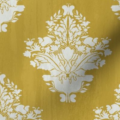 Victorian.gold.floral.linen