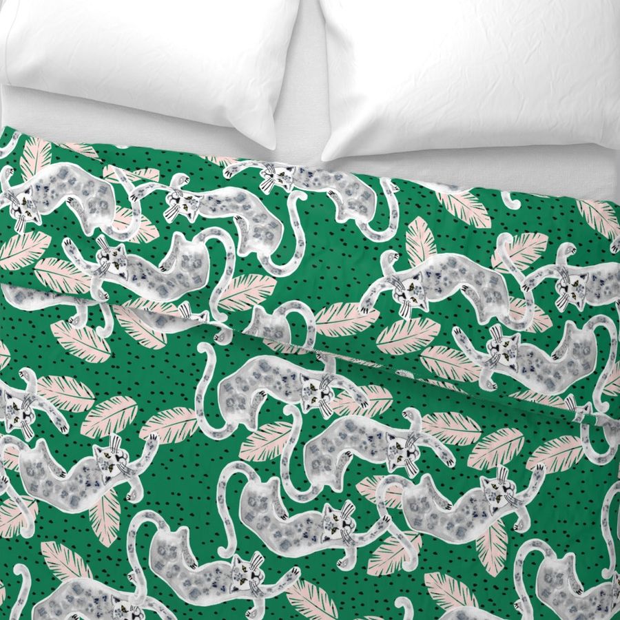 Tropicana Jaguar (emerald) UPHOLSTERY SIZE ROTATED