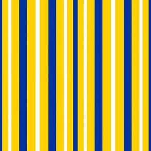 Vertical Blue Yellow White  Stripes