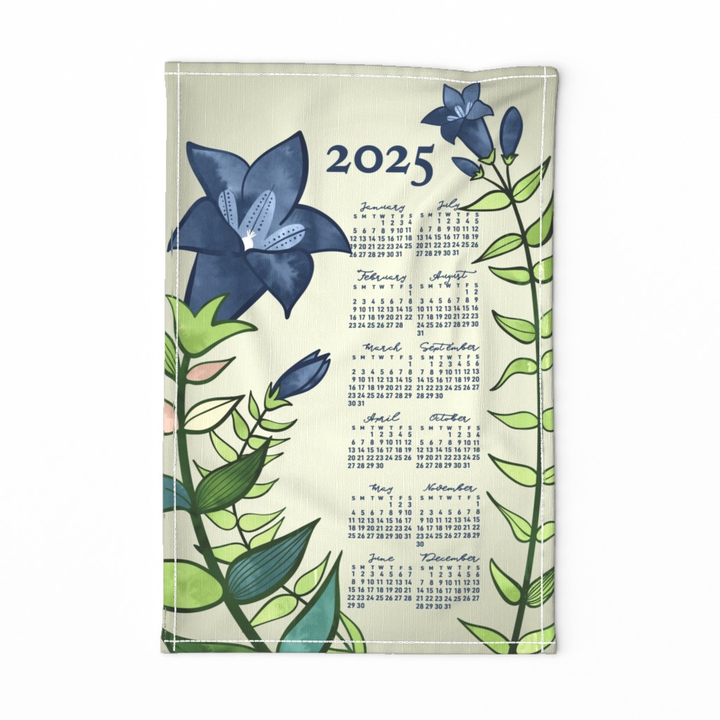 2024 Calendar, Sunday / Gentian