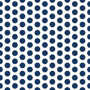 Medium Navy Dot on White FS Admiral Polka Dot