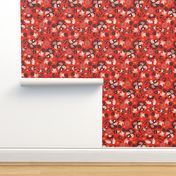 victorian floral | red