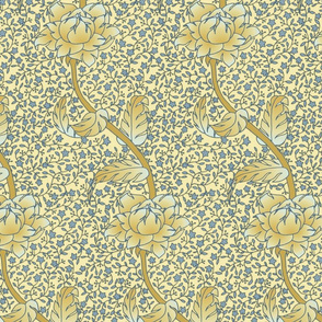 Victorian floral field (yellow)